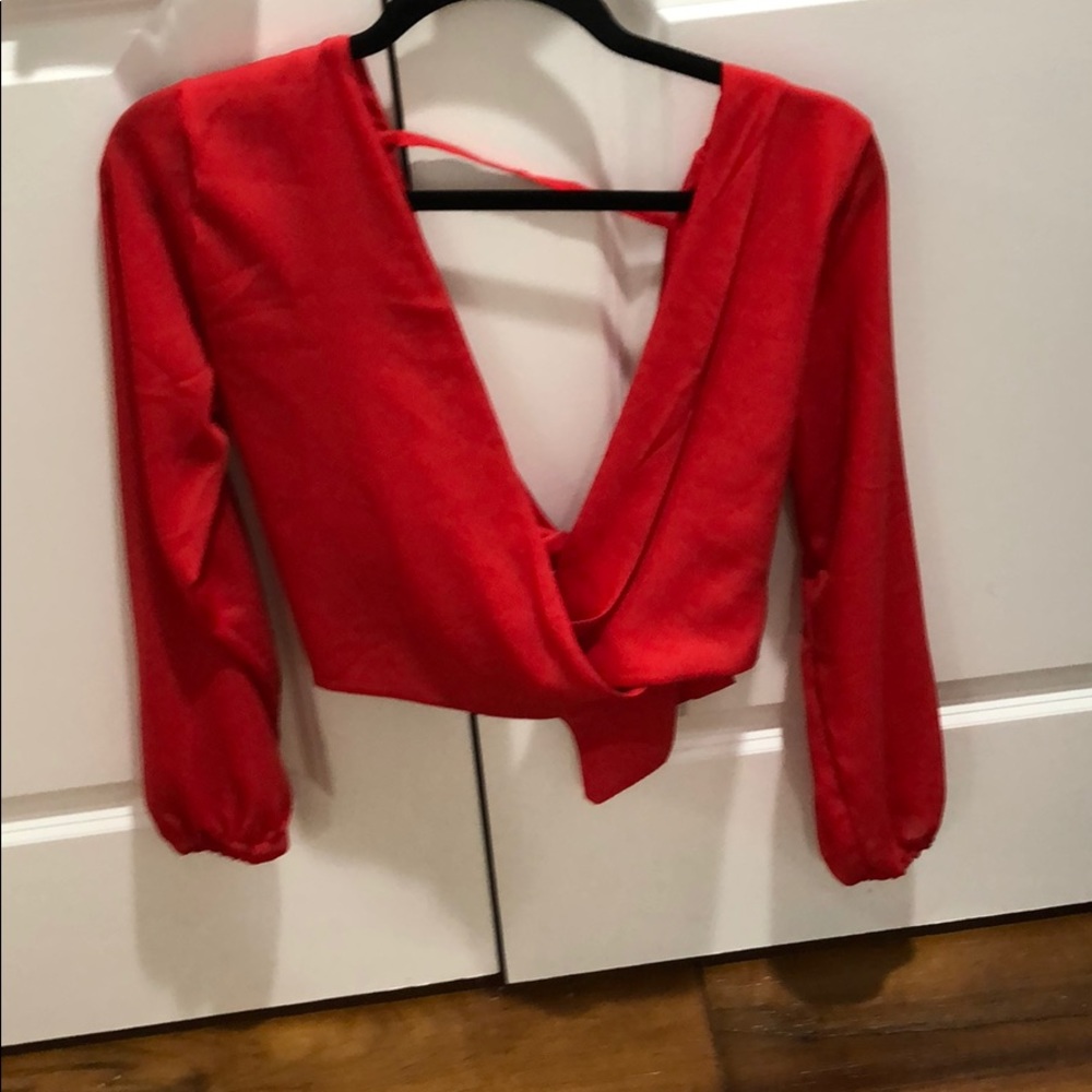 red blouse
